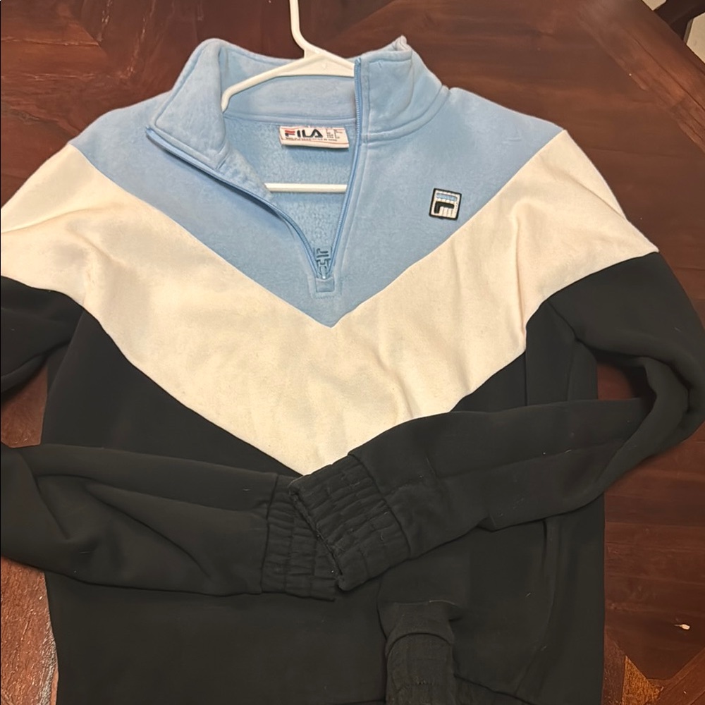 FILA womens Black and Blue Sweater